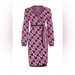 DIANE von FURSTENBERG Size M Alexio Wrap Dress